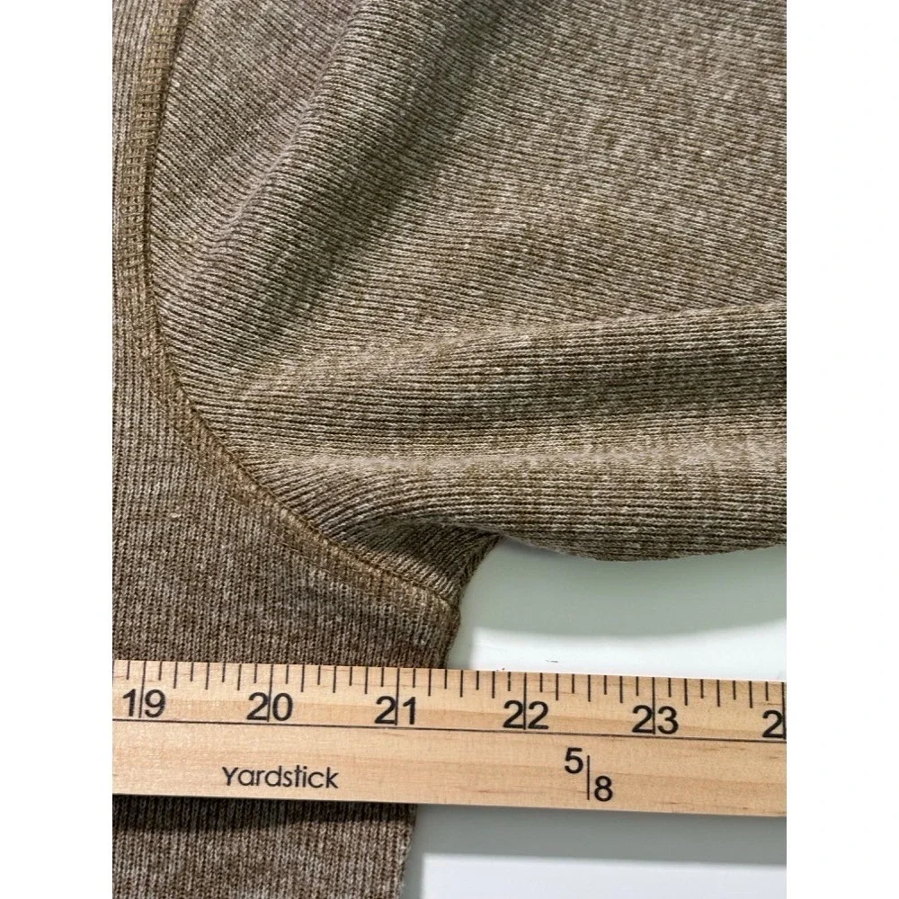 GAP Men's Brown Heathered Quarter Zip Pullover Sweater Long‎ Sleeve Size L